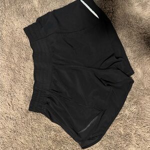 lululemon black Hotty hot 2.5 shorts